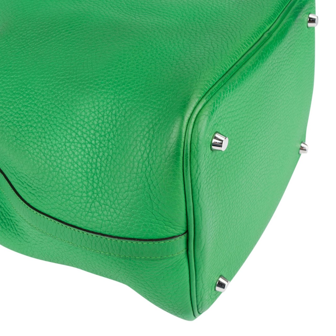 Hermès Green Taurillon Clemence Picotin Lock 22 (MM) Handbag Groen