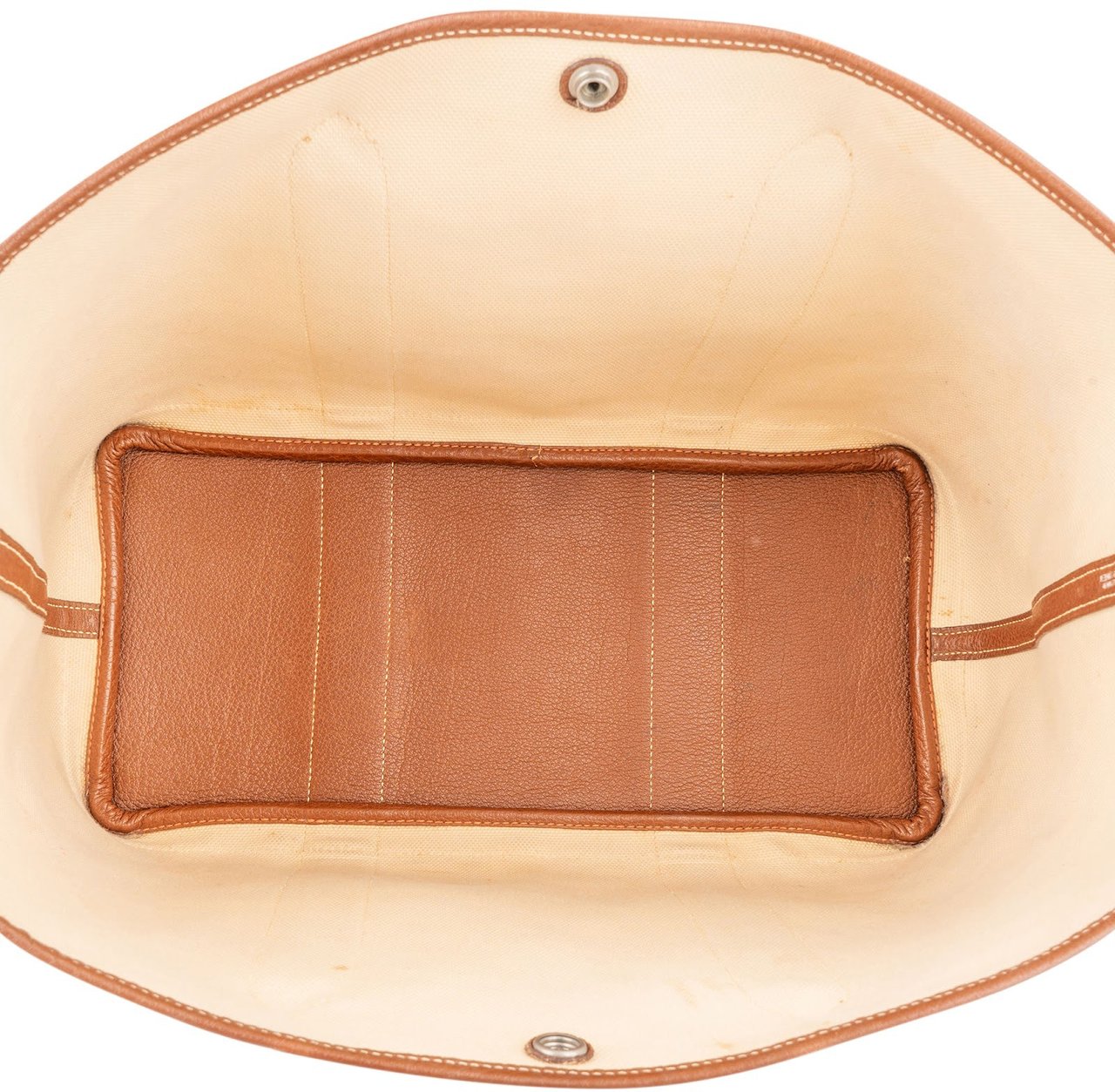 Hermès Hermès Monogram Classic Garden Party Handbag Beige