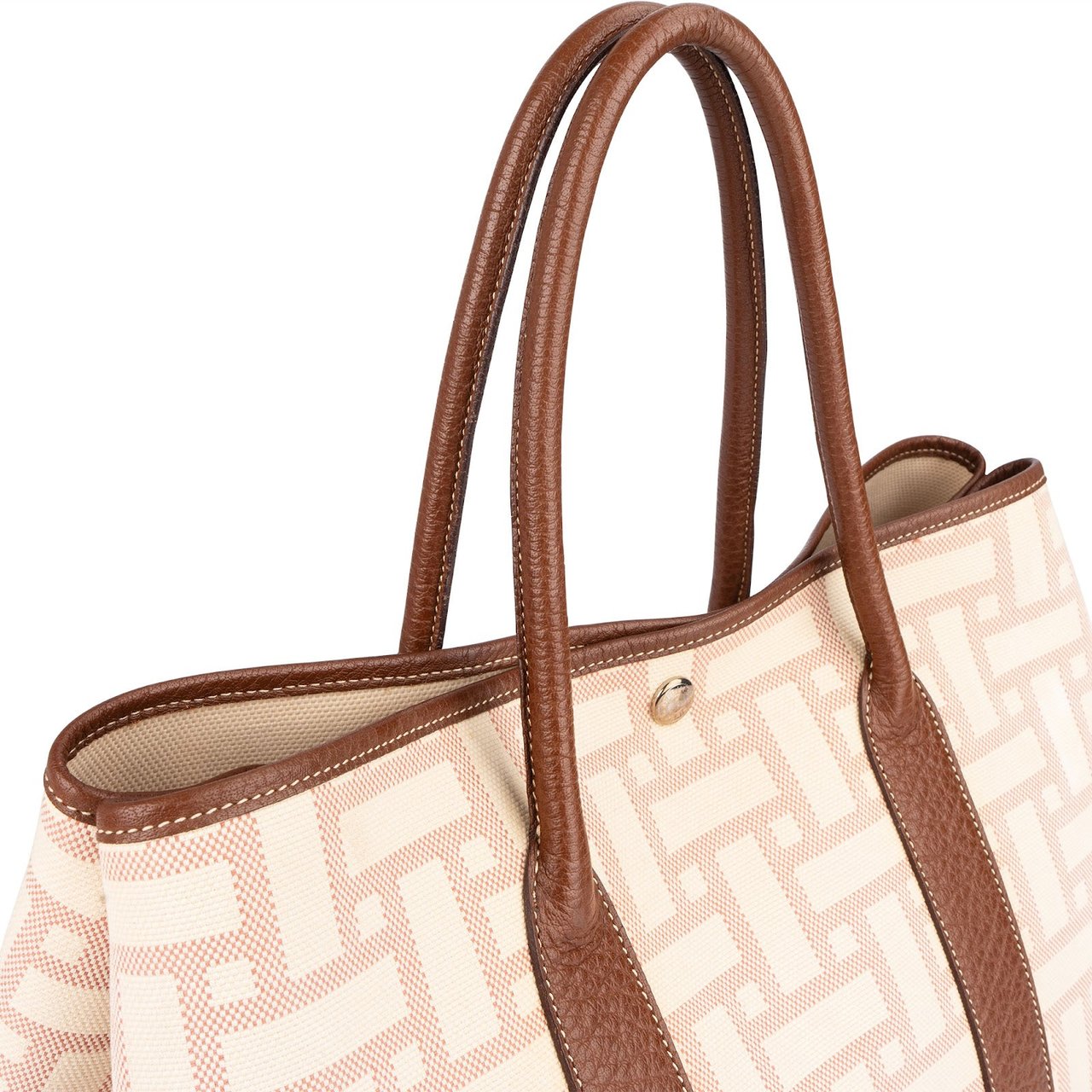 Hermès Hermès Monogram Classic Garden Party Handbag Beige