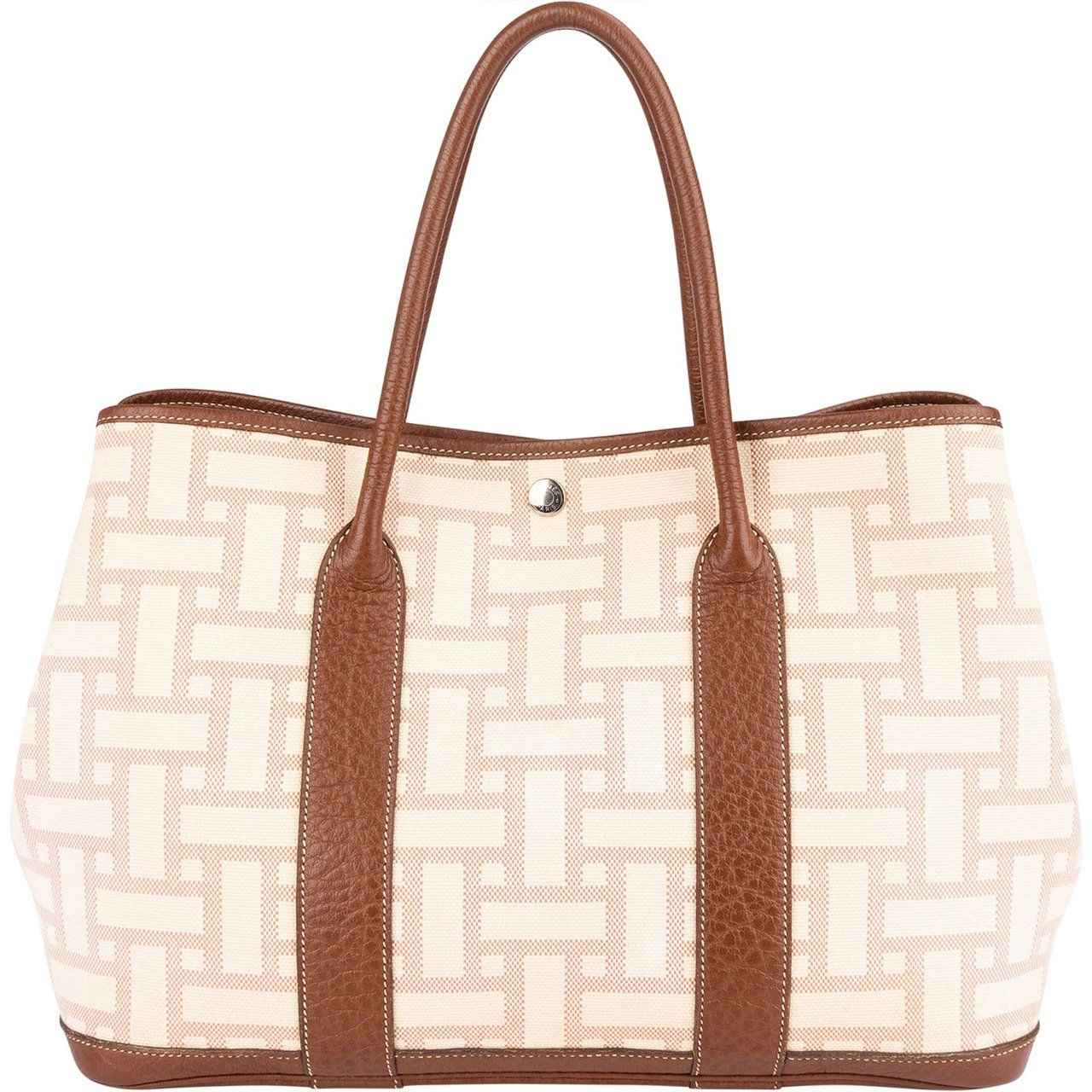 Hermès Hermès Monogram Classic Garden Party Handbag Beige