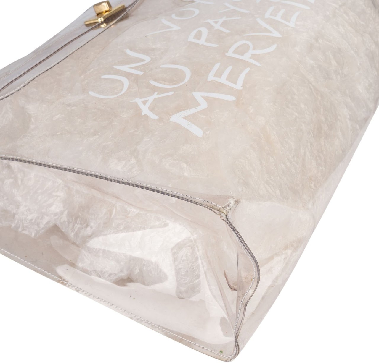 Hermès Hermès Vinyl Transparent Kelly Souvenir 1997 Handbag Divers