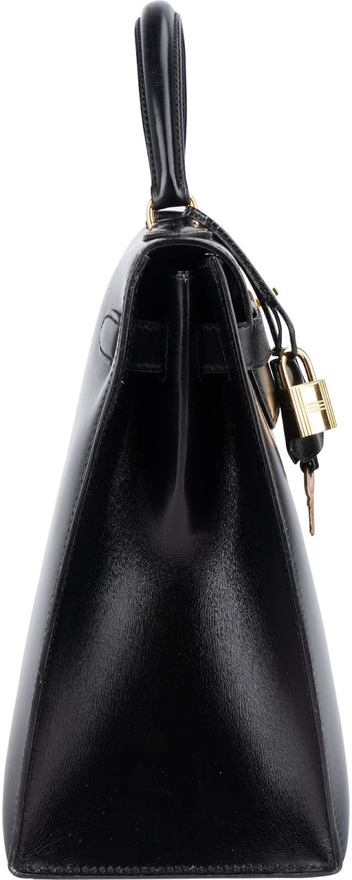 Hermès Hermès Box Calf Leather Kelly Sellier 32 Handbag Zwart