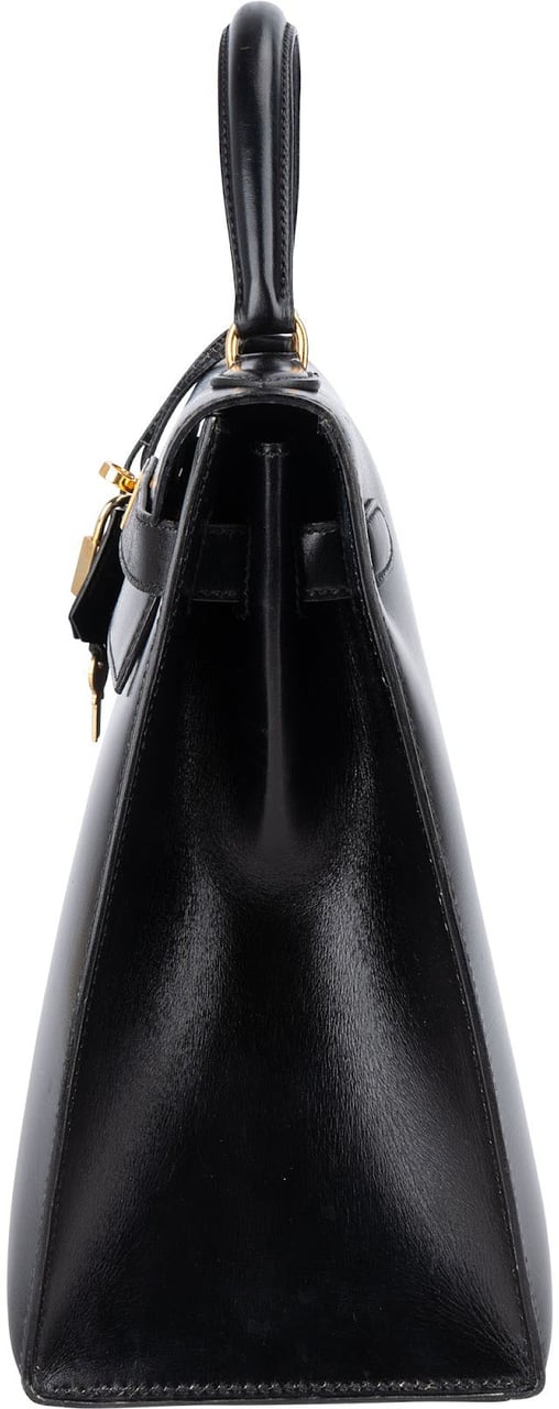 Hermès Hermès Box Calf Leather Kelly Sellier 32 Handbag Zwart