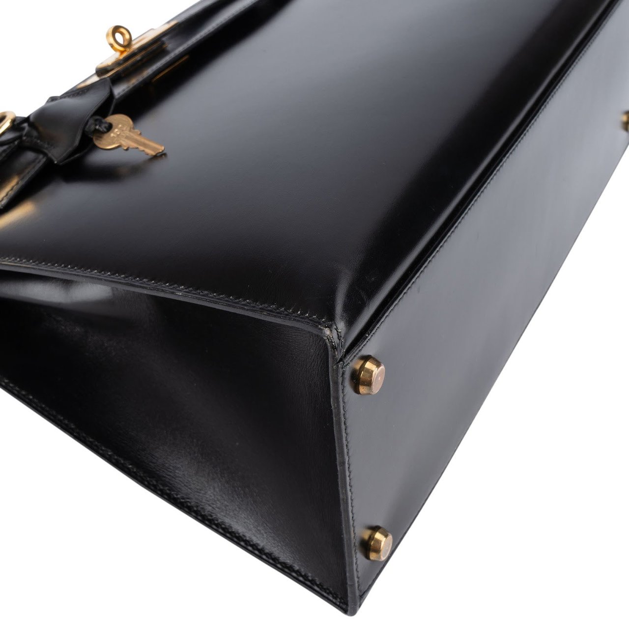 Hermès Hermès Box Calf Leather Kelly Sellier 32 Handbag Zwart