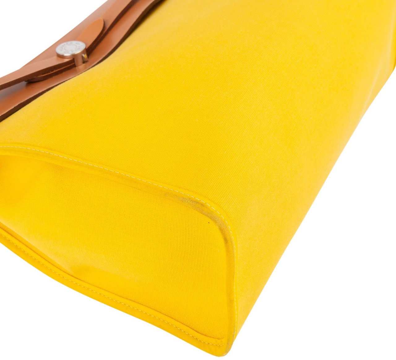 Hermès Hermès Classic Cotton Herbag Zip 31 Handbag Geel