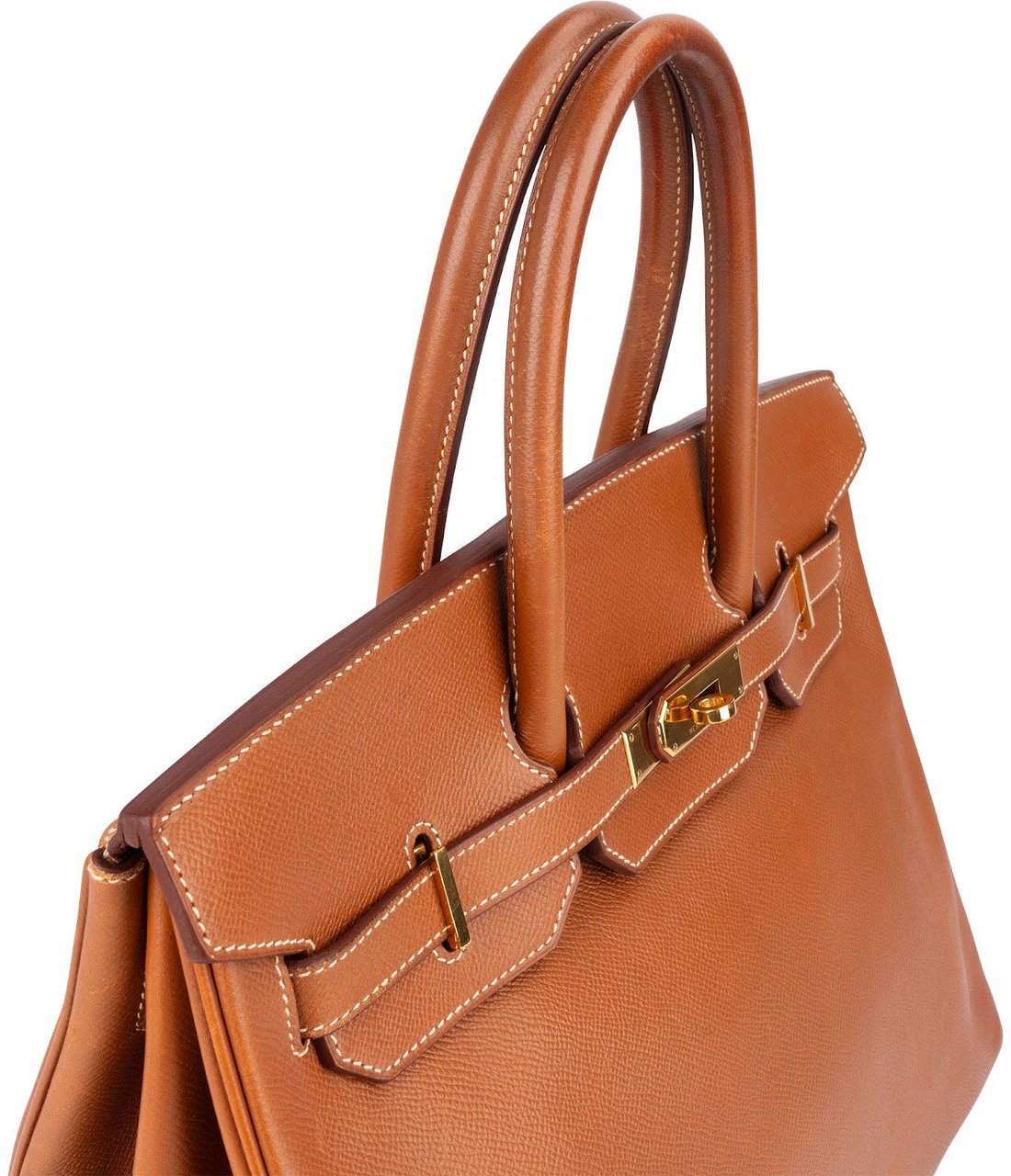 Hermès Hermès Brun Courchevel Leather Birkin 35 Handbag Bruin