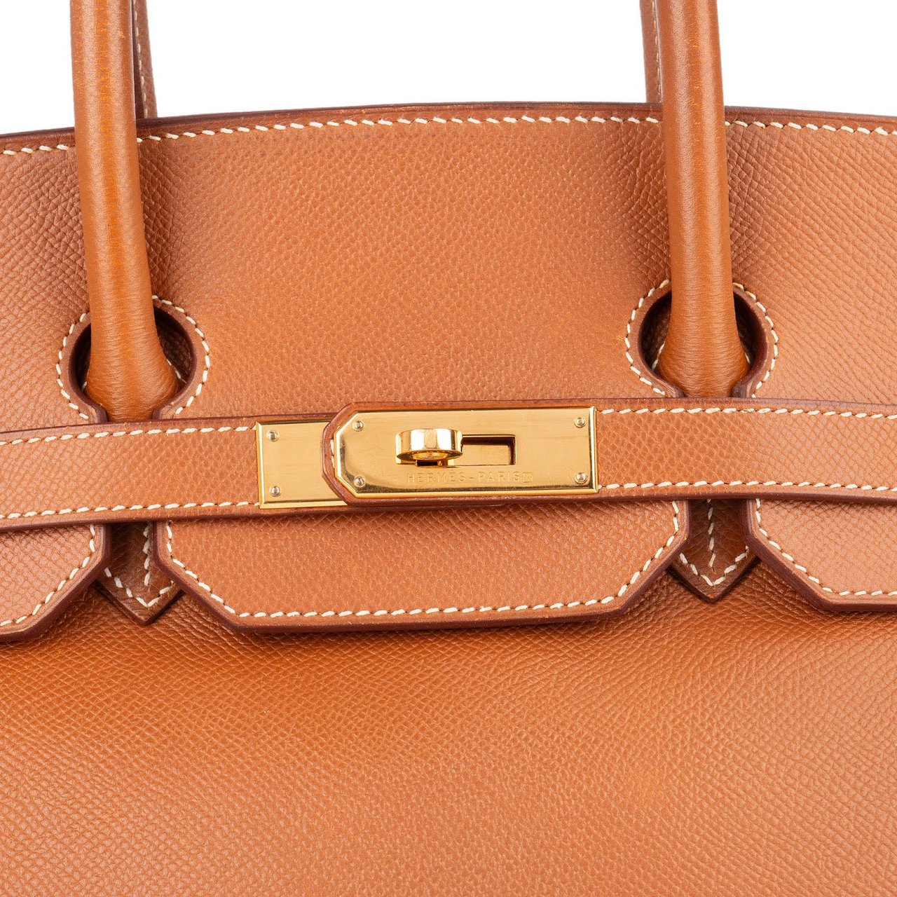 Hermès Hermès Brun Courchevel Leather Birkin 35 Handbag Bruin