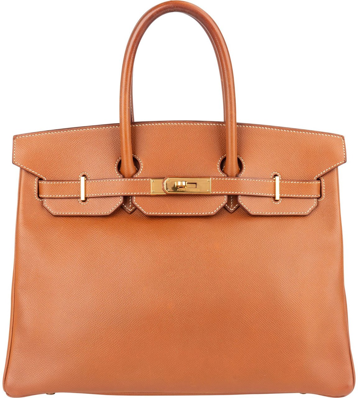 Hermès Hermès Brun Courchevel Leather Birkin 35 Handbag Bruin