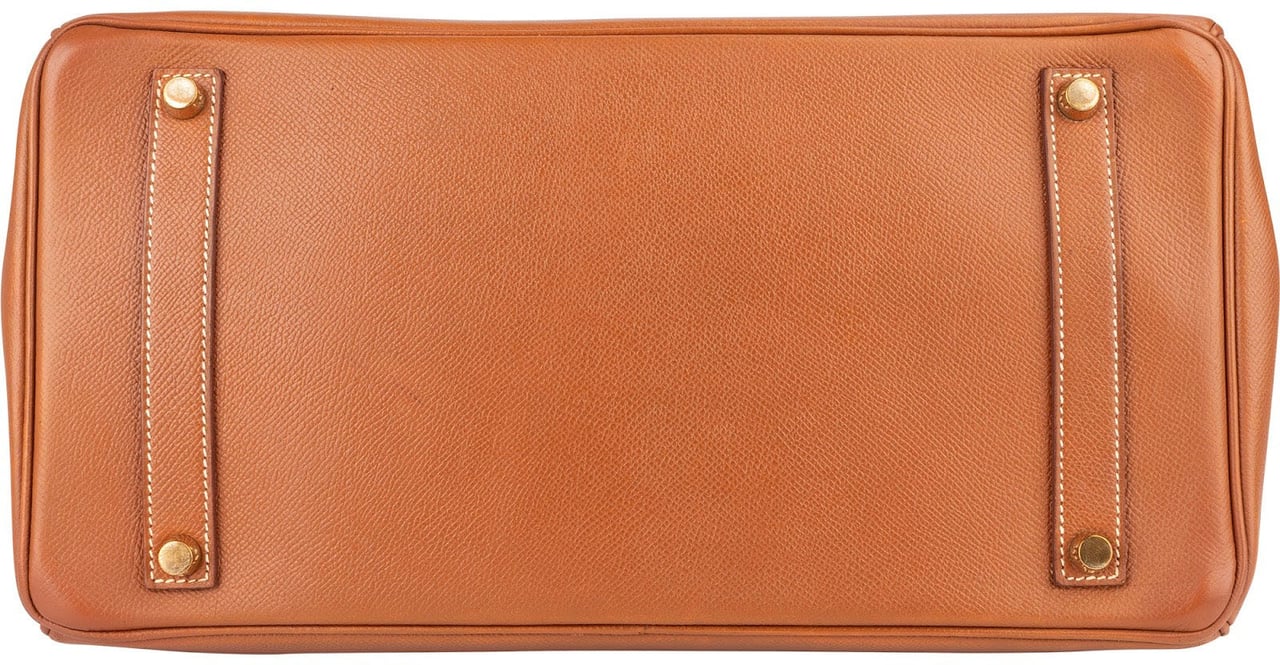 Hermès Hermès Brun Courchevel Leather Birkin 35 Handbag Bruin