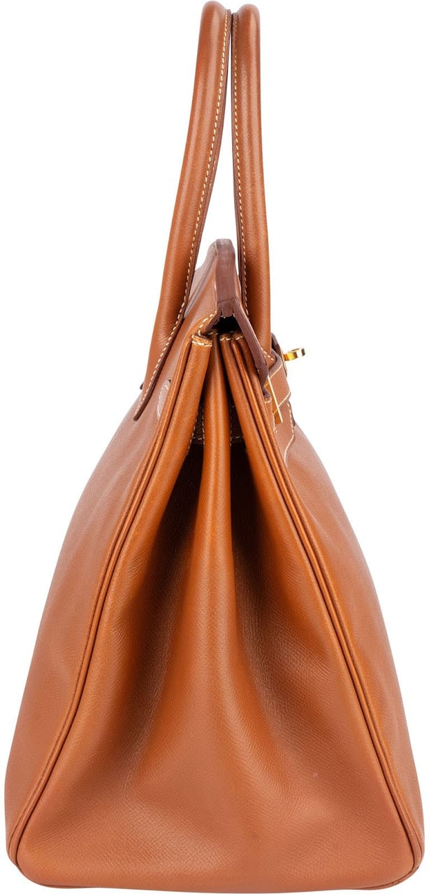 Hermès Hermès Brun Courchevel Leather Birkin 35 Handbag Bruin