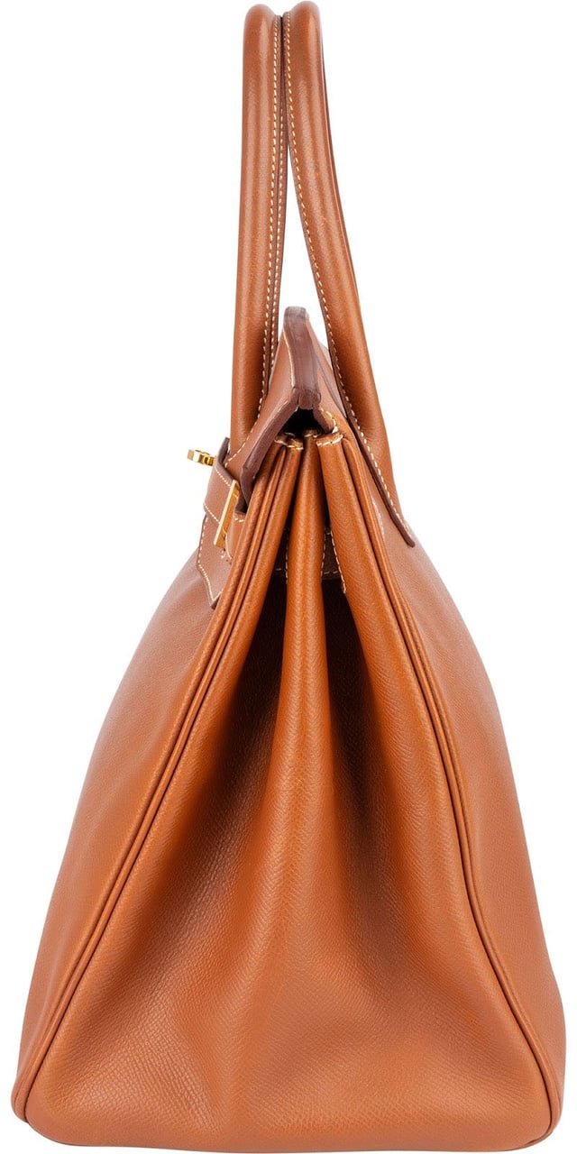 Hermès Hermès Brun Courchevel Leather Birkin 35 Handbag Bruin