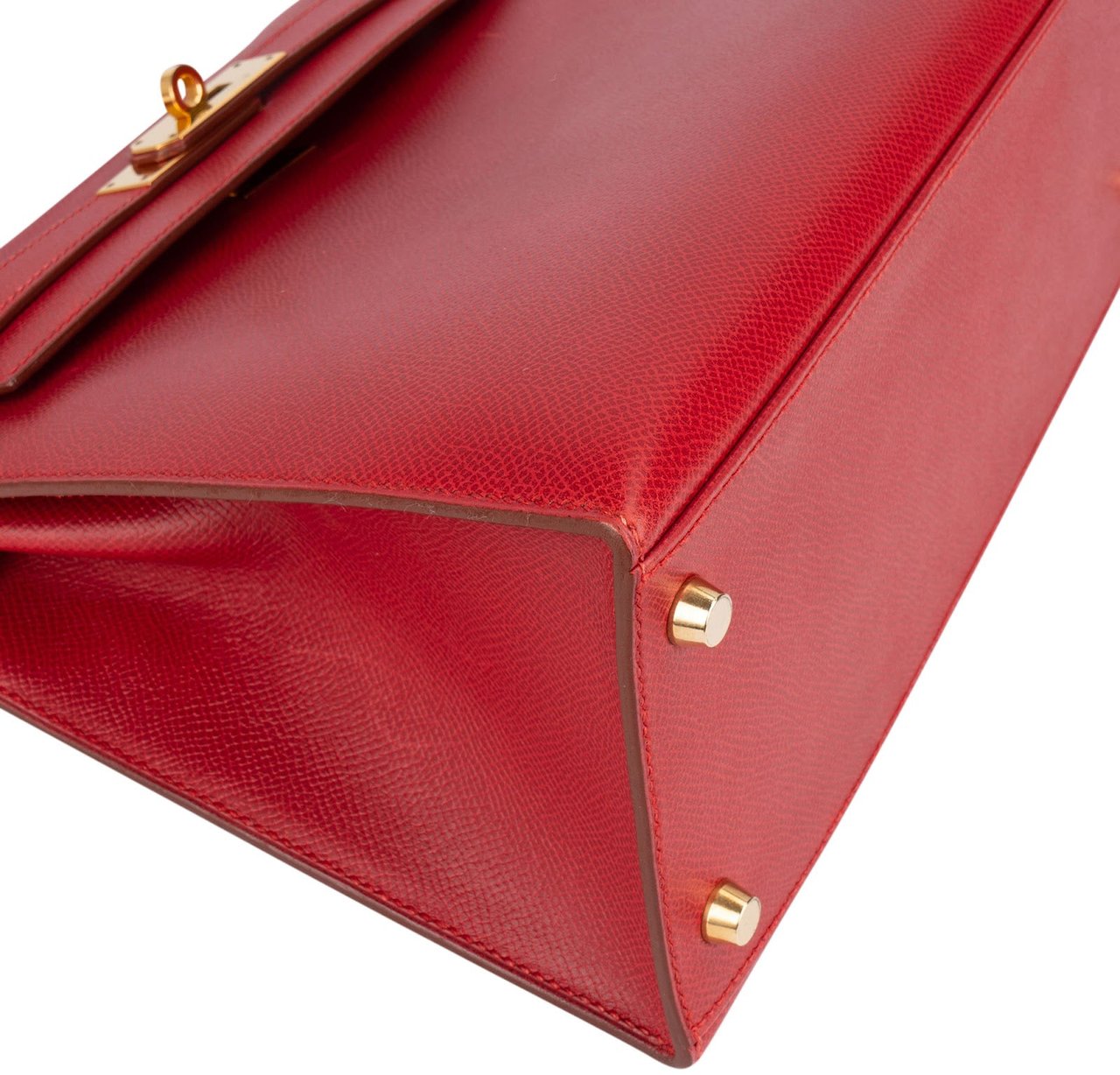 Hermès Hermès Rouge Epsom Leather Kelly Sellier 28 Handbag Rood