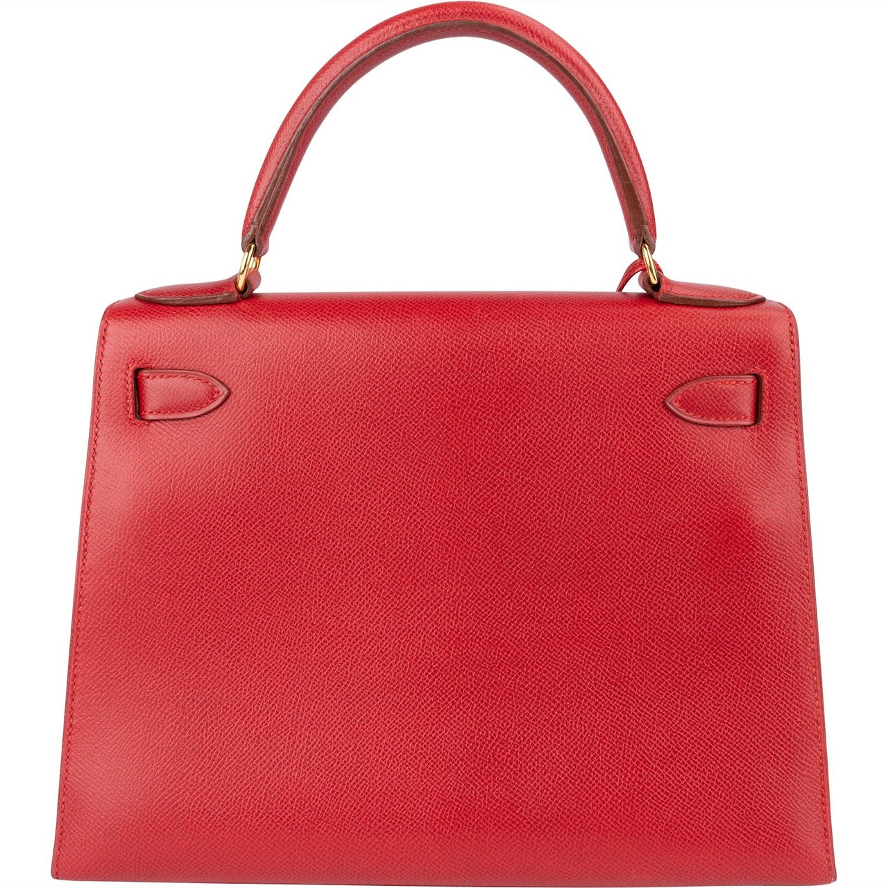 Hermès Hermès Rouge Epsom Leather Kelly Sellier 28 Handbag Rood