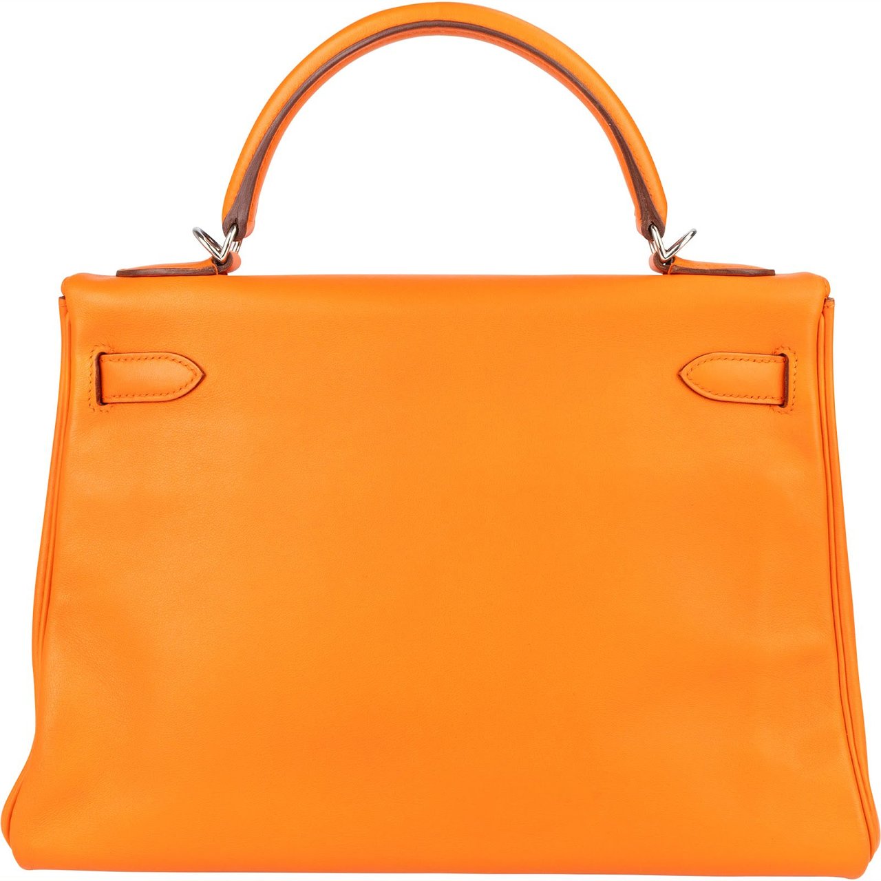 Hermès Hermès Orange Swift Leather Kelly 32 Handbag Oranje