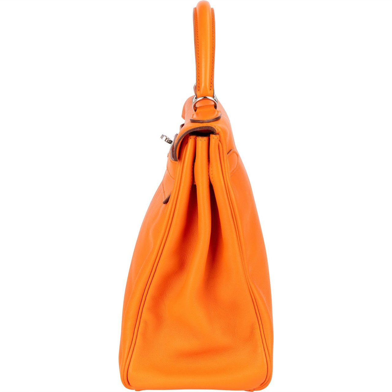 Hermès Hermès Orange Swift Leather Kelly 32 Handbag Oranje