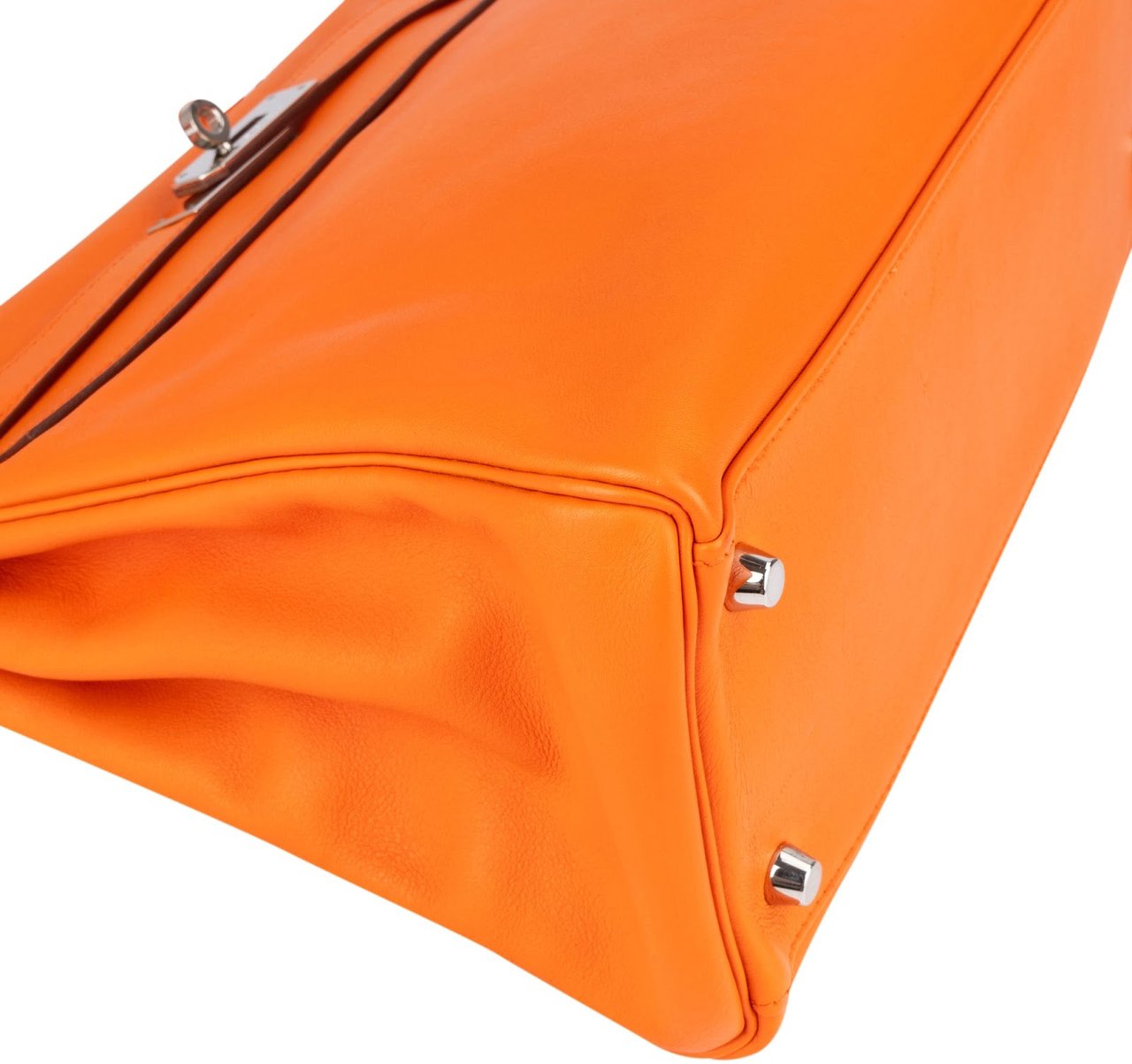 Hermès Hermès Orange Swift Leather Kelly 32 Handbag Oranje