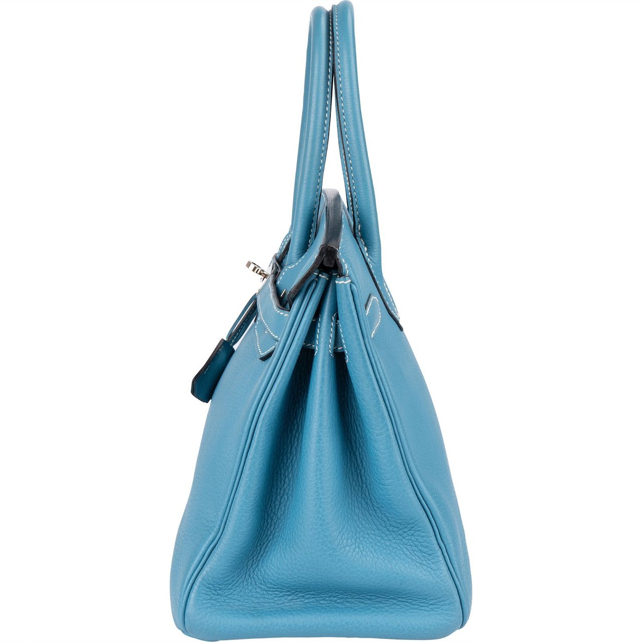 Hermès Hermès Blue Jean Birkin 30 Handbag Blauw