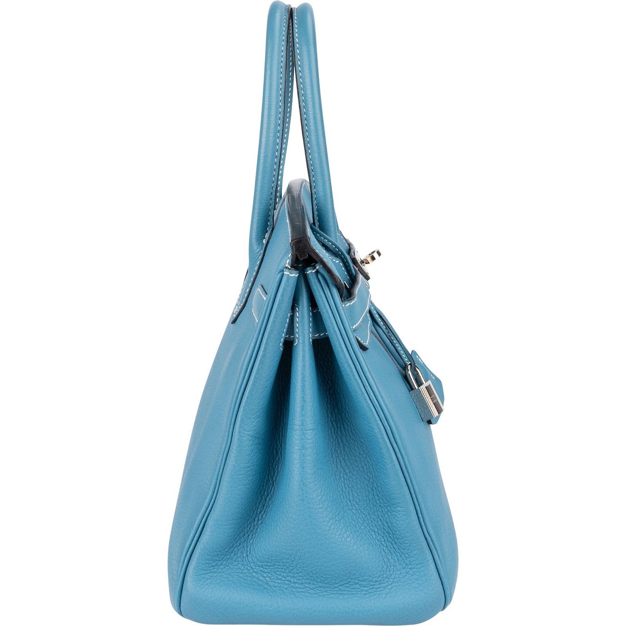 Hermès Hermès Blue Jean Birkin 30 Handbag Blauw