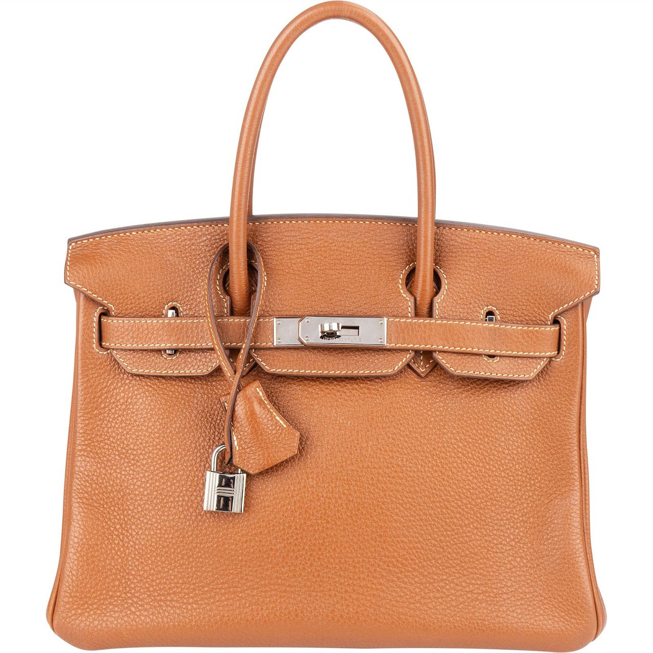 Hermès Hermès Brun Togo Leather Birkin 30 Handbag Bruin