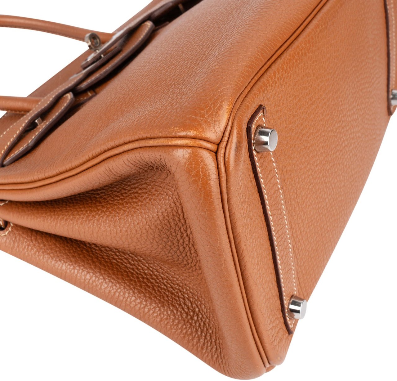 Hermès Hermès Brun Togo Leather Birkin 30 Handbag Bruin