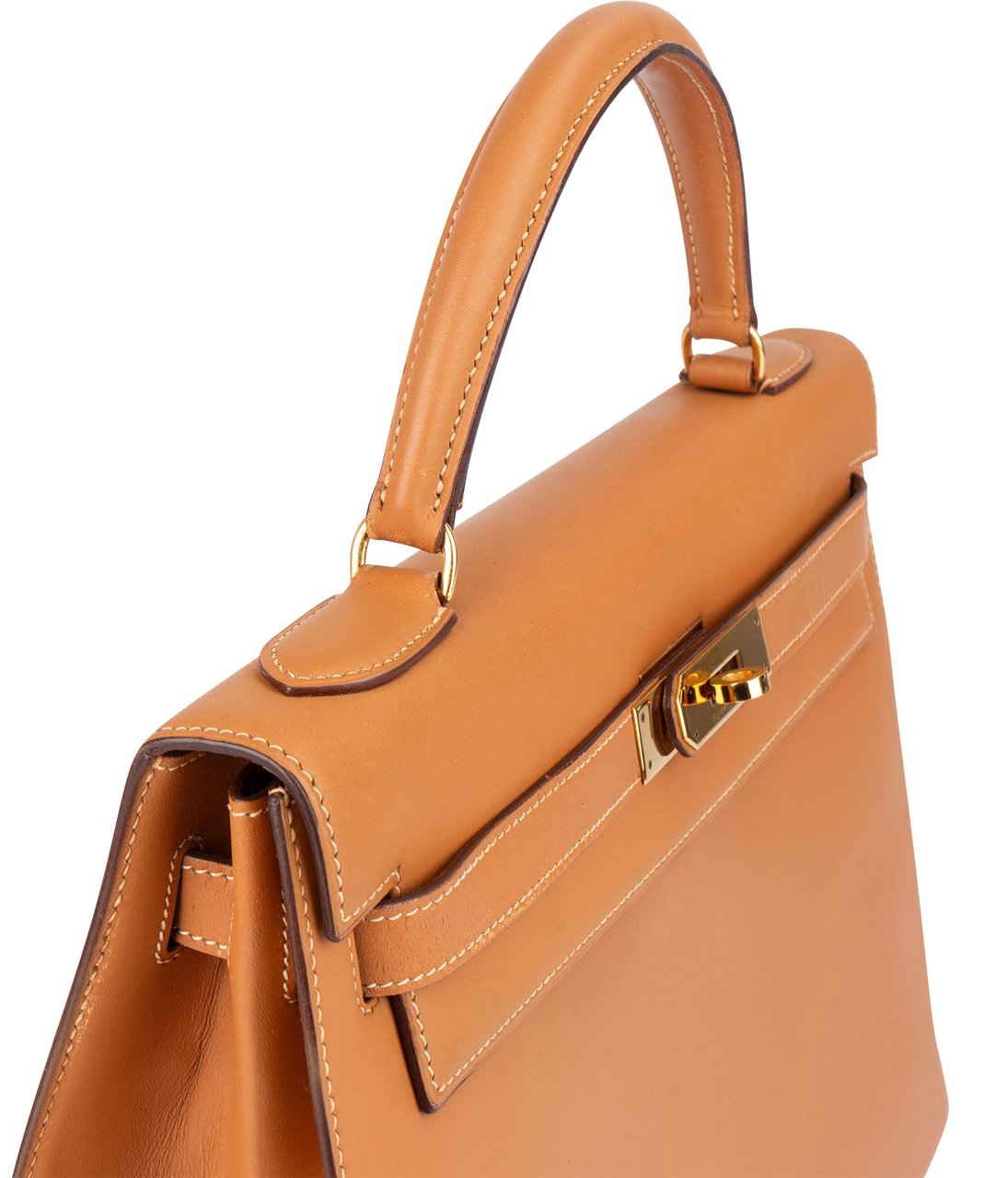 Hermès Hermès Natural Boxcalf Leather Kelly 32 Handbag Bruin
