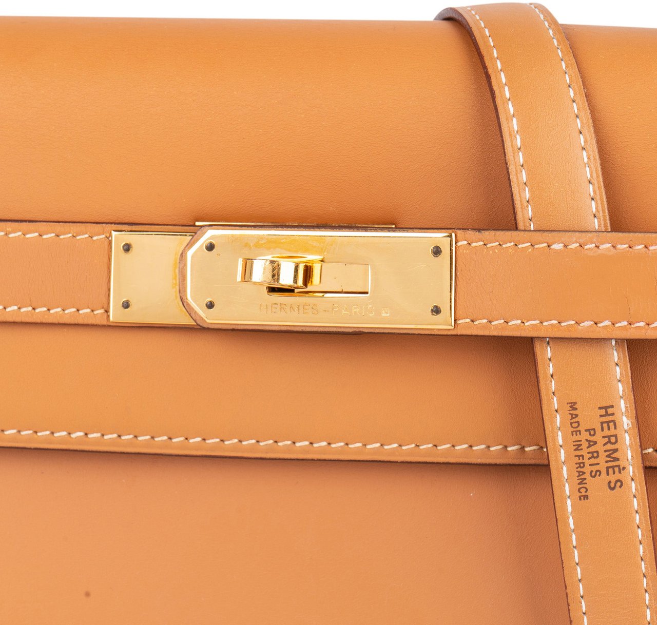 Hermès Hermès Natural Boxcalf Leather Kelly 32 Handbag Bruin