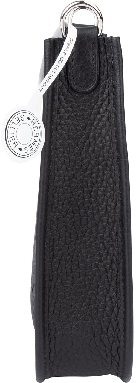 Hermès Hermès Clemence Leather Evelyne 16 Crossbody Bag Zwart