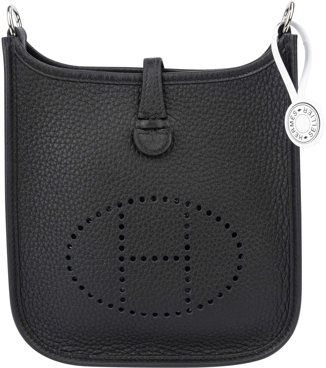 Hermès Clemence Leather Evelyne 16 Crossbody Bag Zwart