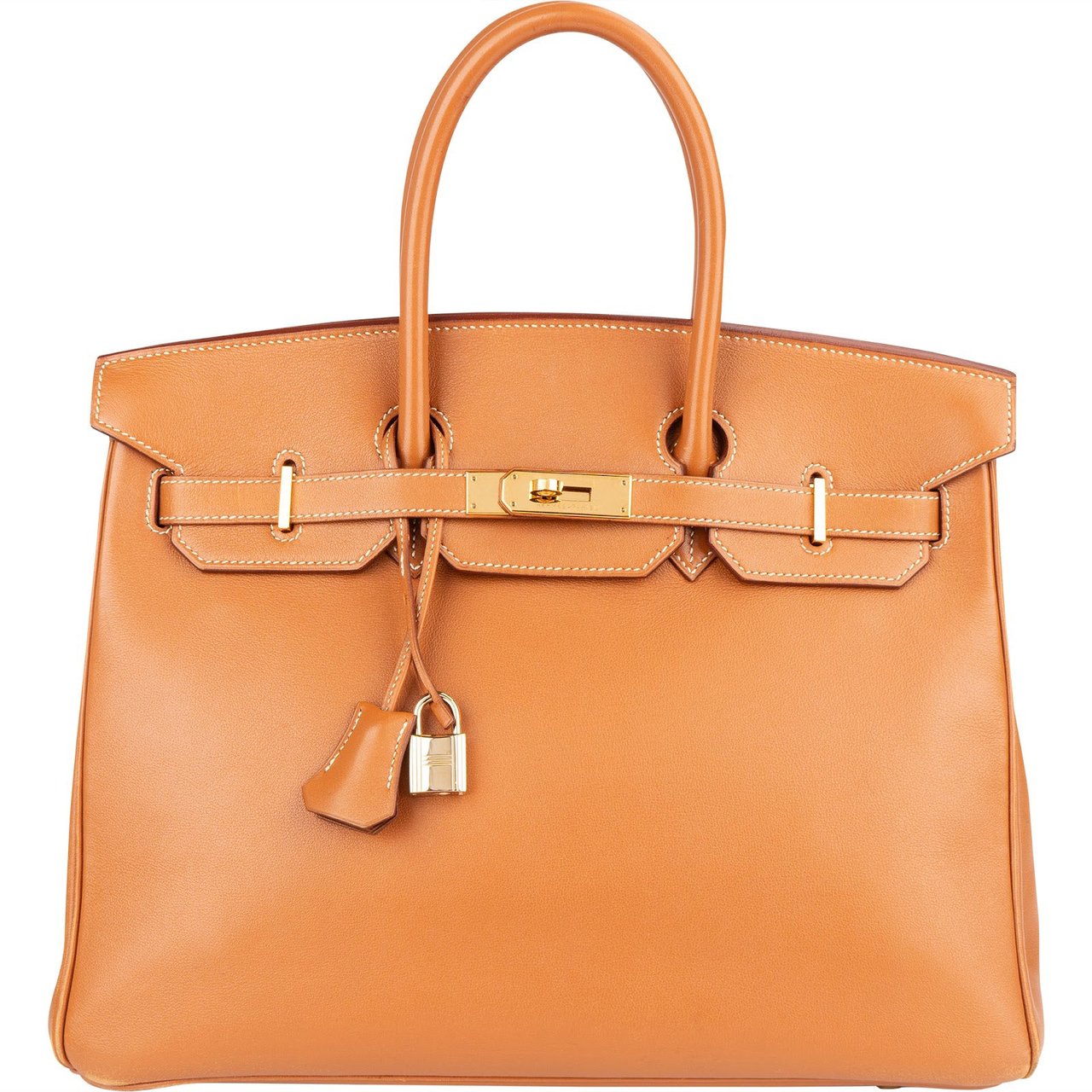 Hermès Hermès Natural Swift Leather Birkin 35 Handbag Bruin
