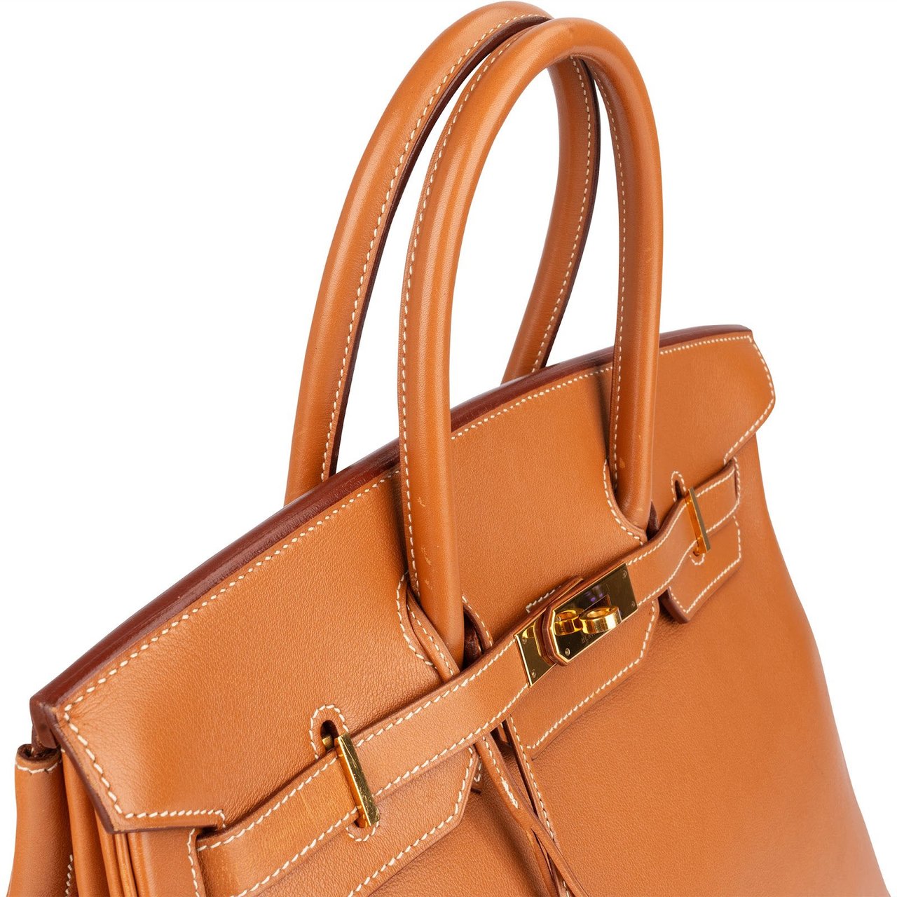 Hermès Hermès Natural Swift Leather Birkin 35 Handbag Bruin