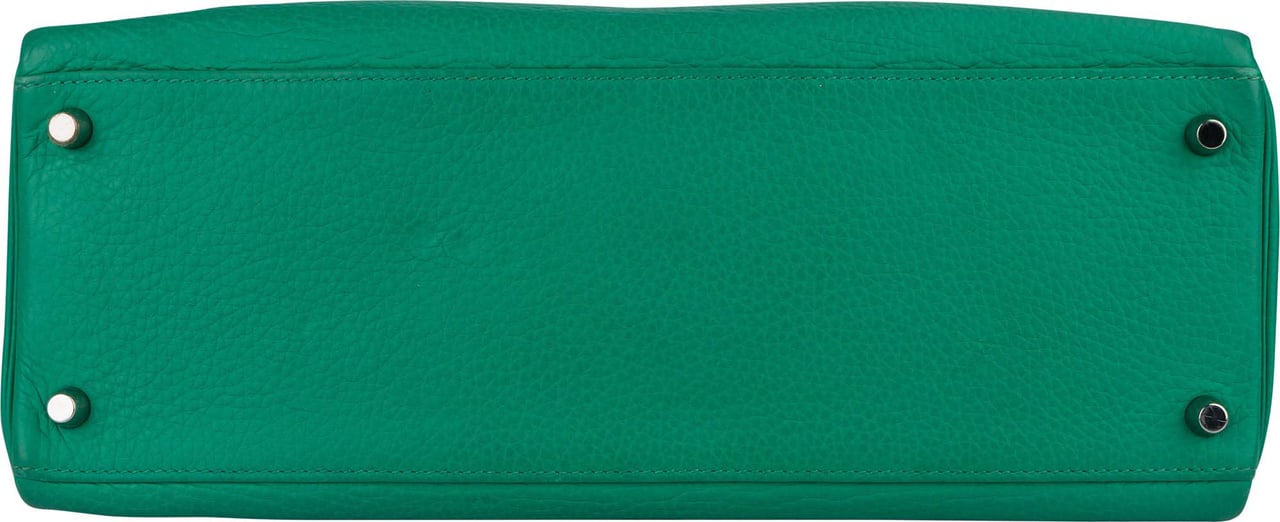 Hermès Hermès Togo Leather Kelly 32 Retourne Handbag Groen