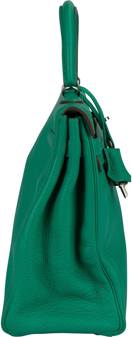 Hermès Togo Leather Kelly 32 Retourne Handbag Groen