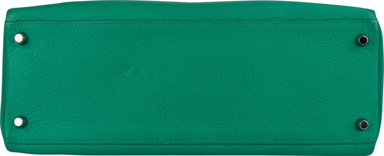 Hermès Togo Leather Kelly 32 Retourne Handbag Groen