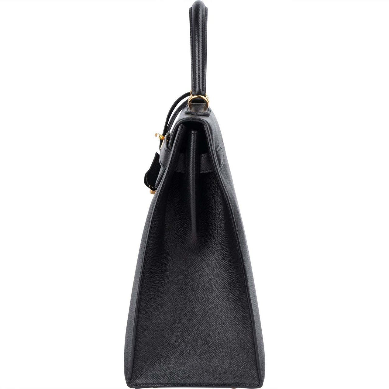 Hermès Hermès Noir Epsom Leather Kelly Sellier 35 Handbag Zwart