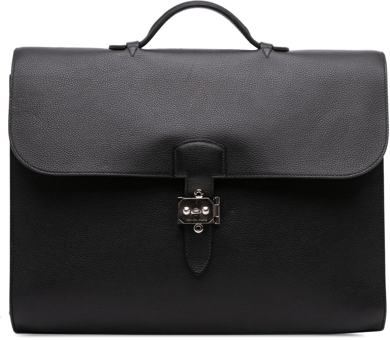 Hermès Togo Sac A Depeches 38 Zwart