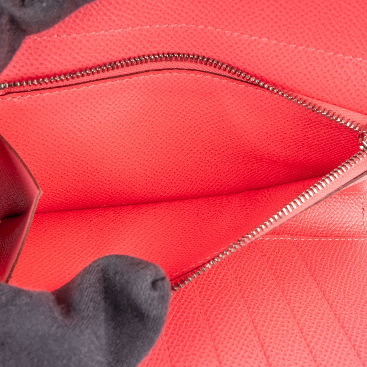 Hermès Hermès Epsom Leather Kelly Compact Wallet Oranje