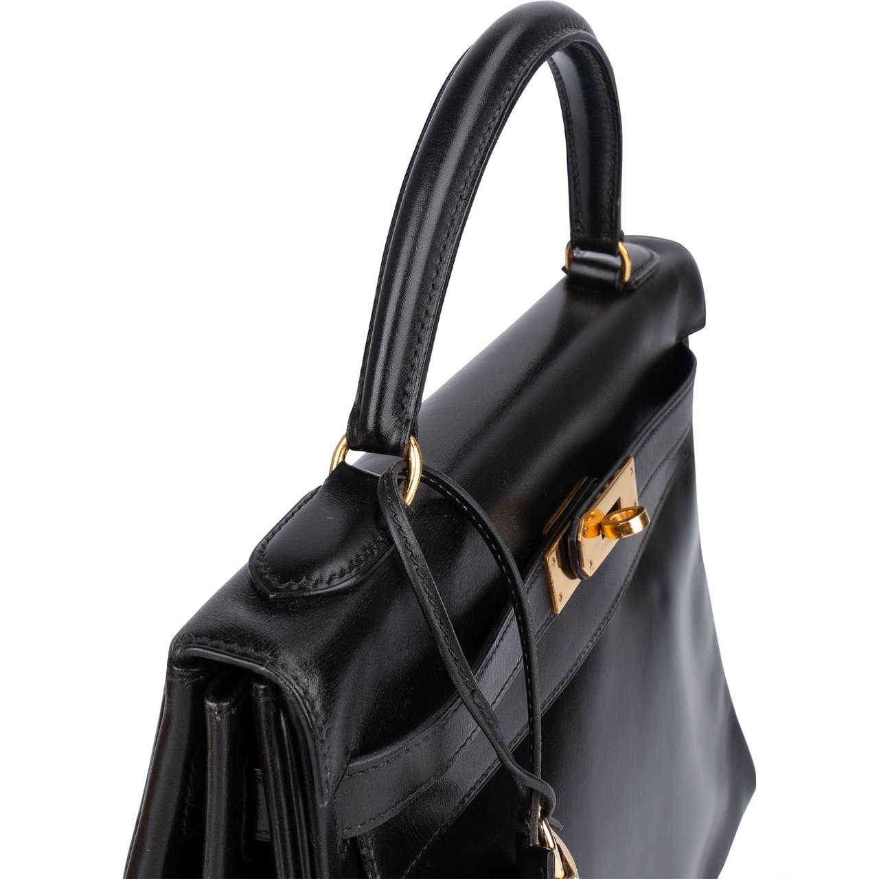 Hermès Hermès Box Calf Kelly Sellier 32 Handbag Zwart