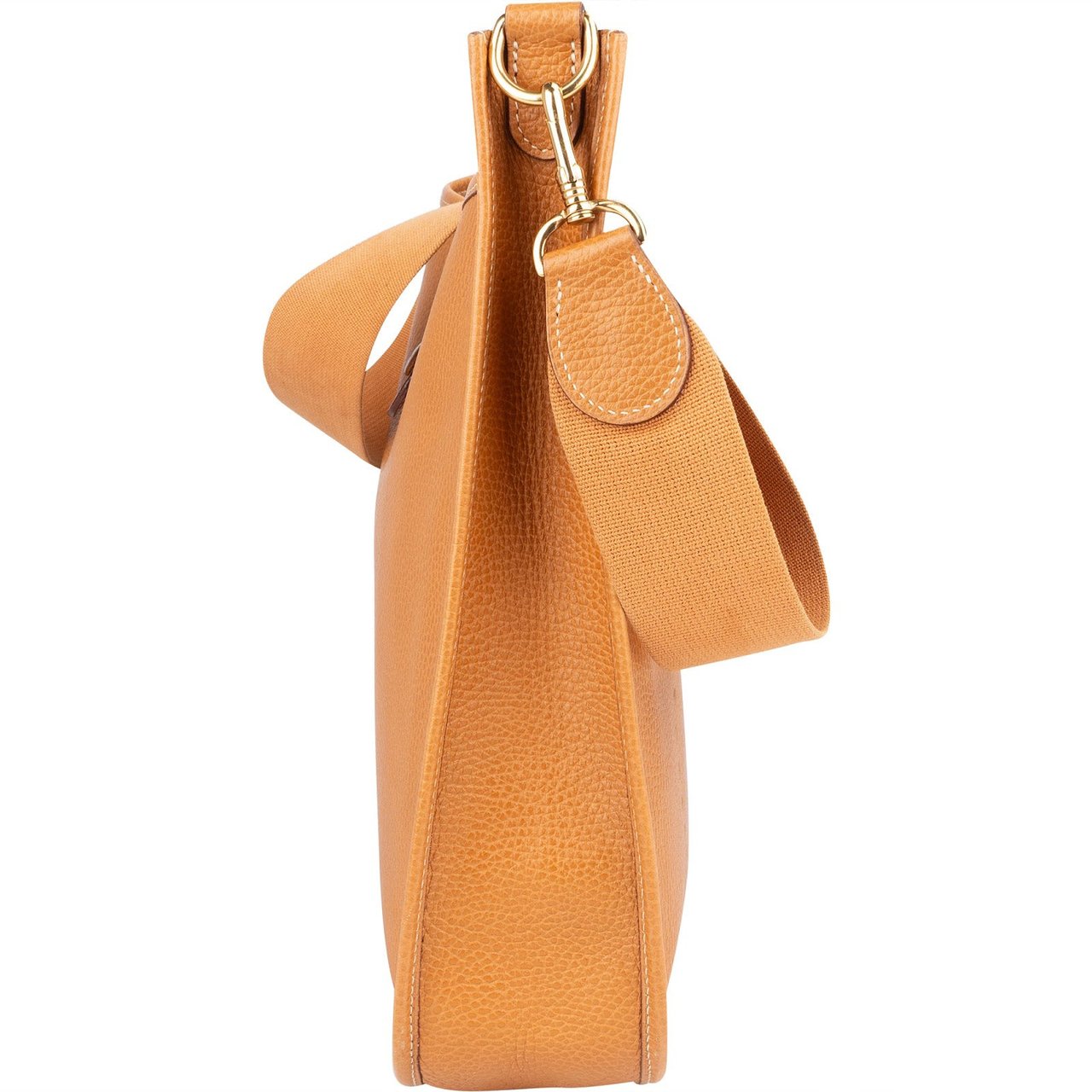 Hermès Hermès Natural Ardennes Leather Evelyne GM Crossbody Bag Bruin