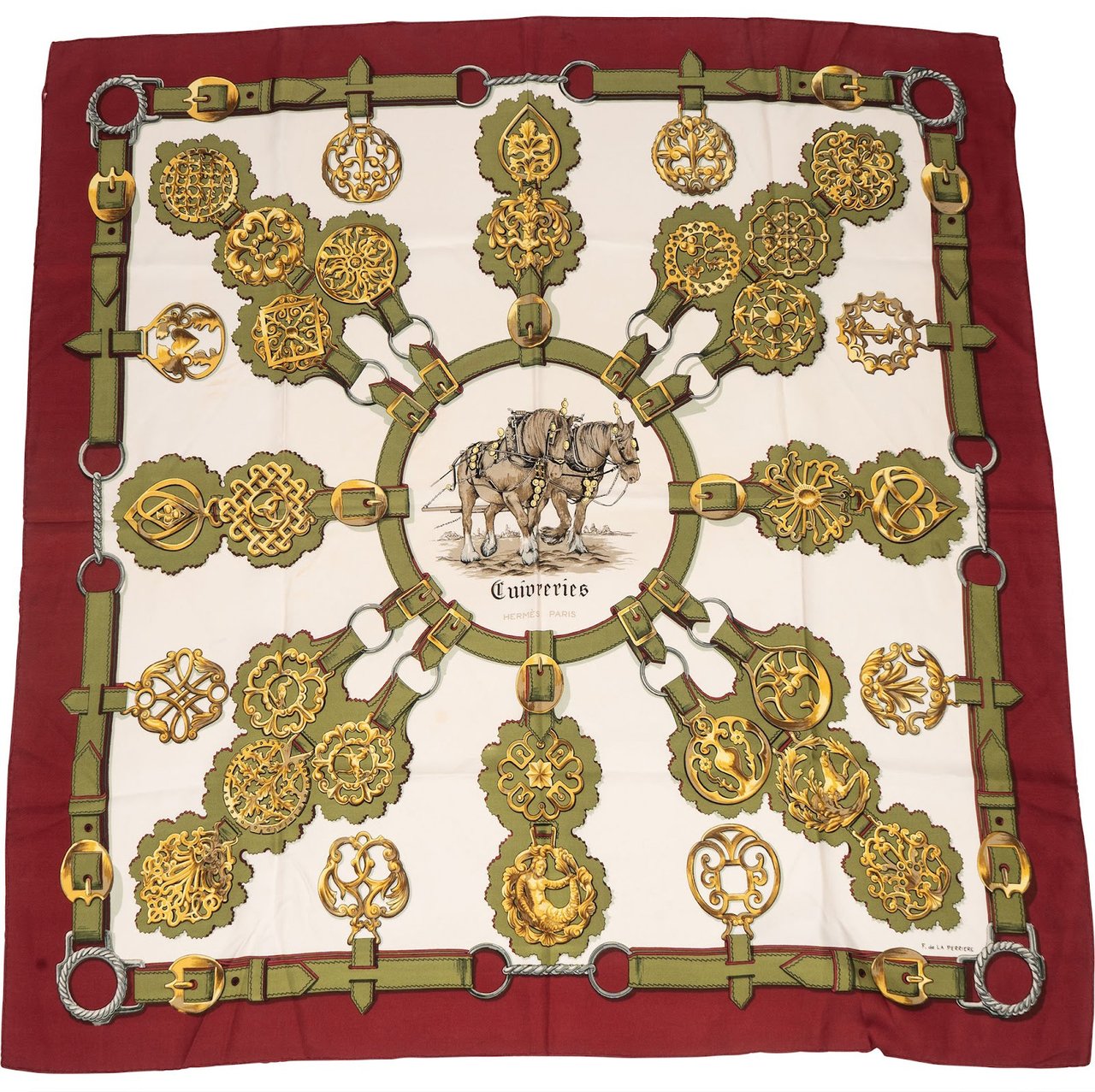 Hermès Hermès Silk Cuivreries Tuch Scarf Divers