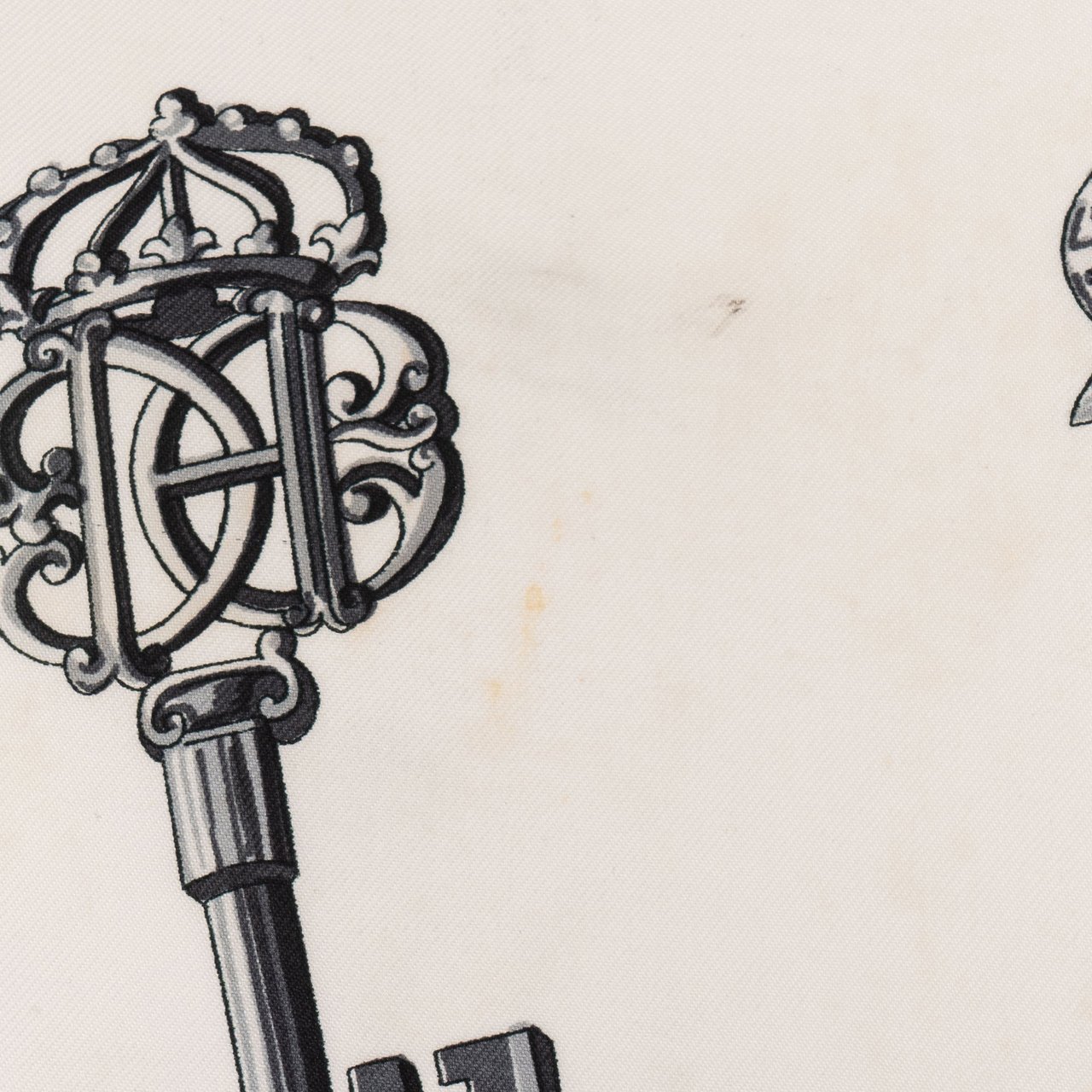 Hermès Hermès Silk Twill Carré 90 Les Clés Tuch Scarf Rood