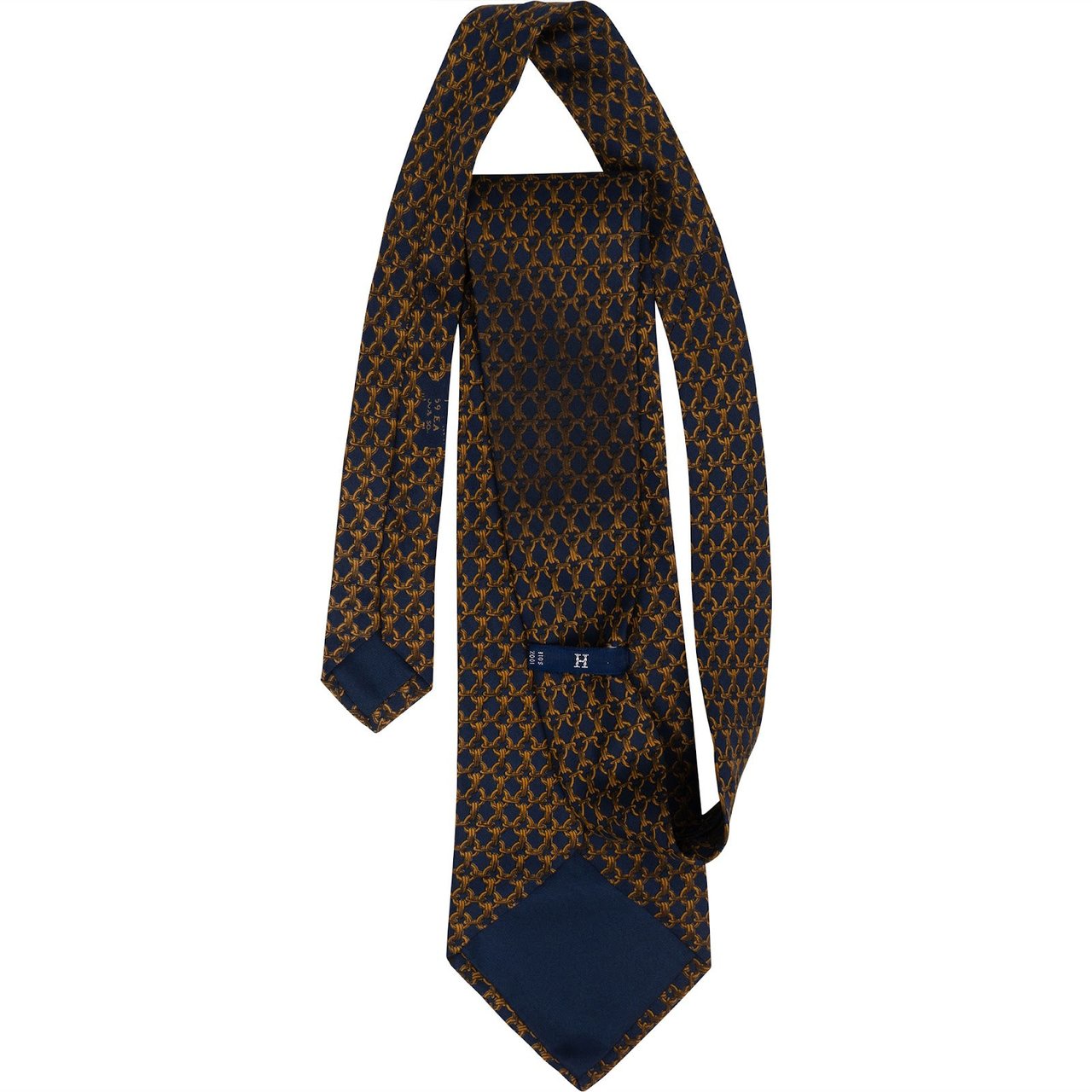 Hermès Hermès Silk Chaîne d'Ancre Tie Krawatte Navy