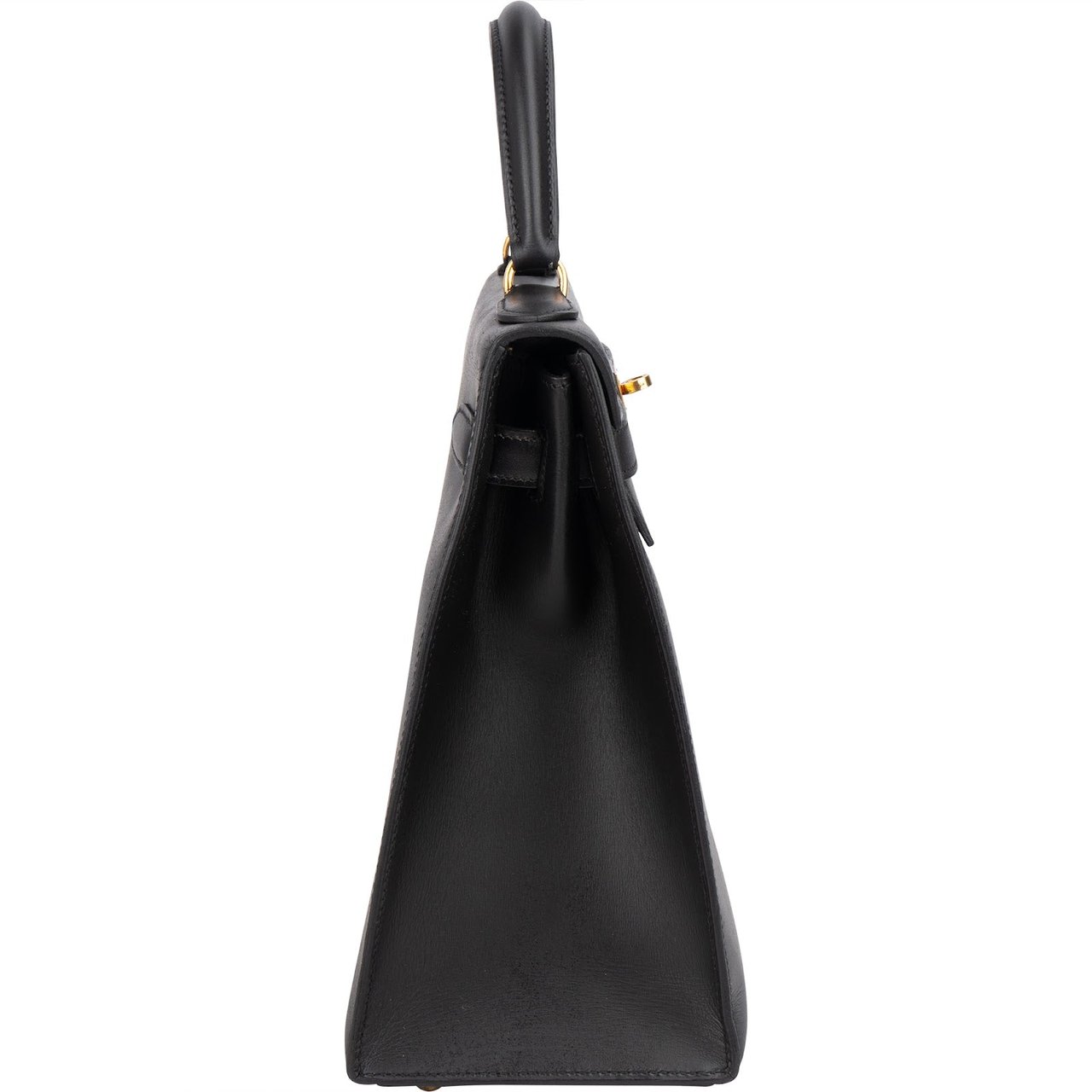 Hermès Hermès Box Calf Leather Kelly 32 Handbag Zwart