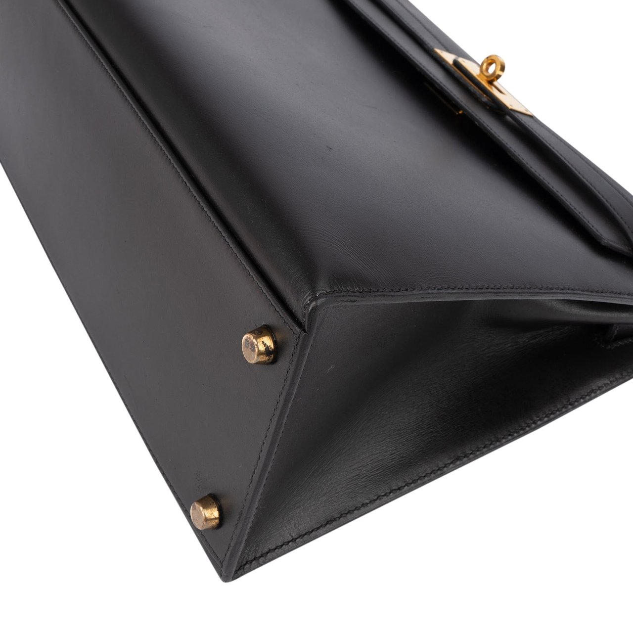 Hermès Hermès Box Calf Leather Kelly 32 Handbag Zwart