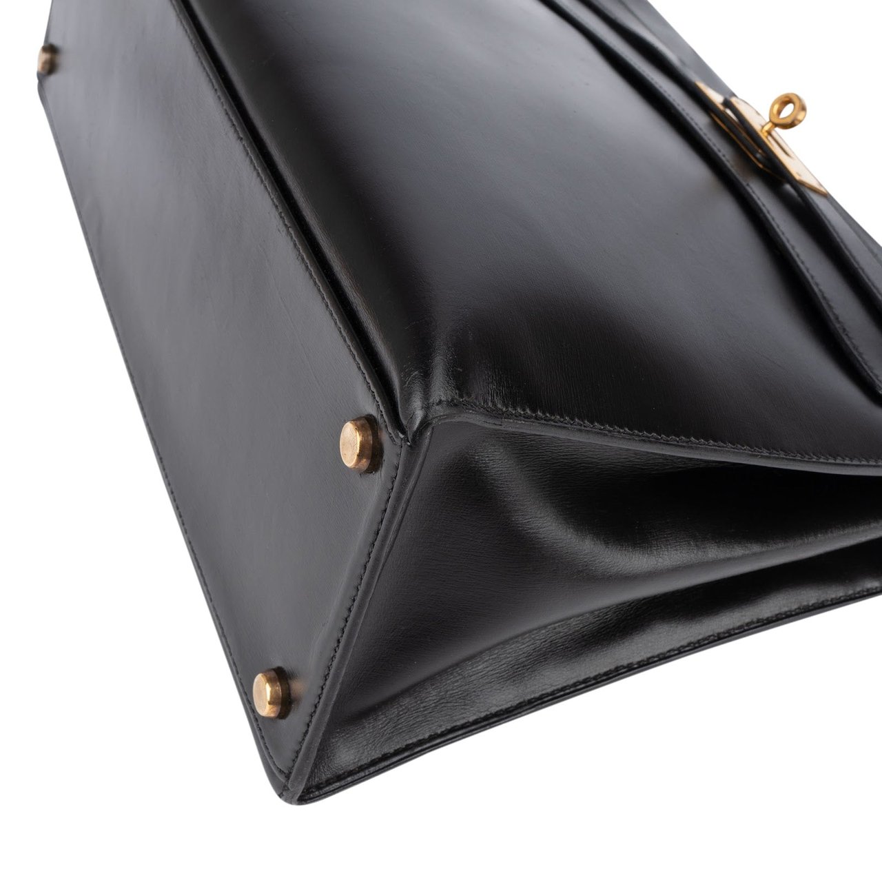 Hermès Hermès Box Calf Leather Kelly 32 Handbag Zwart