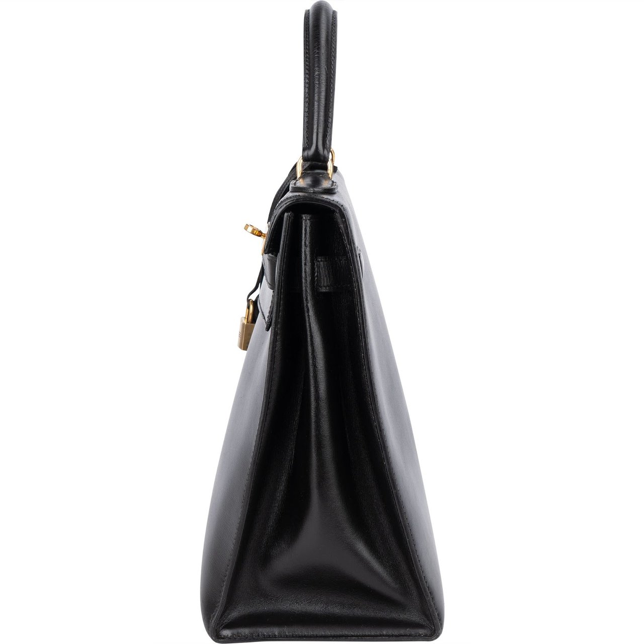 Hermès Hermès Box Calf Leather Kelly 32 Handbag Zwart