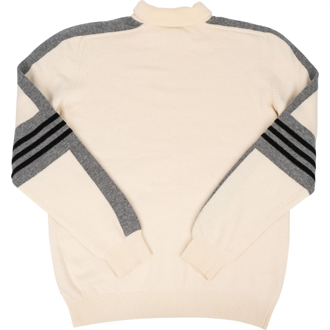 Hermès Hermès Striped Lana Wool and Cashmere Ringer Turtleneck Sweater (XXL) Divers