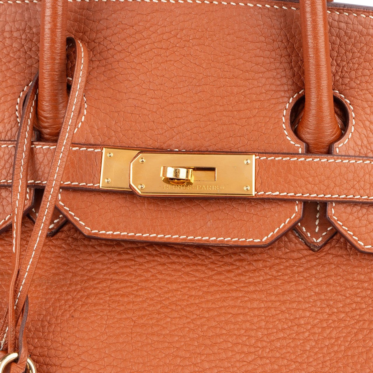 Hermès Hermès Brun Fjord Leather Birkin 35 Handbag Bruin
