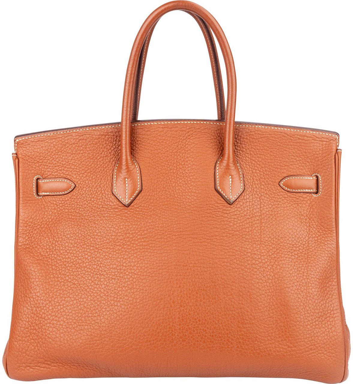 Hermès Hermès Brun Fjord Leather Birkin 35 Handbag Bruin