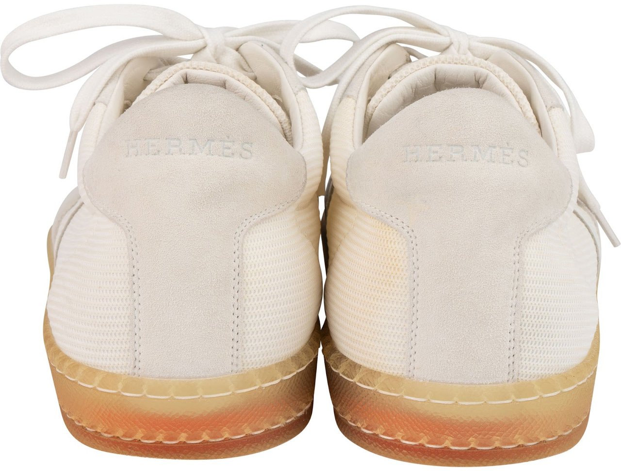 Hermès Suede Boomerang H Sneaker (42) Wit