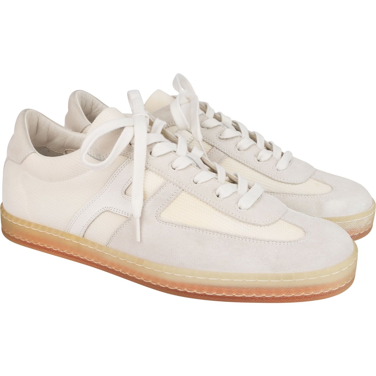 Hermès Hermès Suede Boomerang H Sneaker (42) Wit